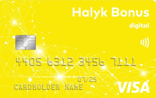 Дебетовая карта Halyk Bonus Digital Народного банка