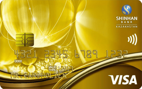 Дебетовая карта Kaspi Gold Шинхан Банк Казахстан