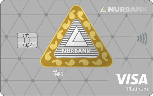 Дебетовая карта Visa Platinum банка Nurbank (Казахстан)